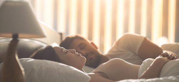 sleeping parents in bedroom