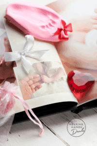 photo of baby's first food print, special keep sakes, first photo