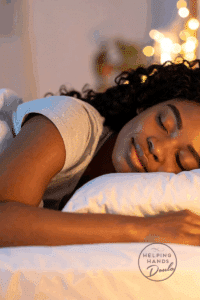 New Mom enjoying a restful sleep