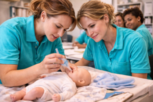 doulas receiving training and working together